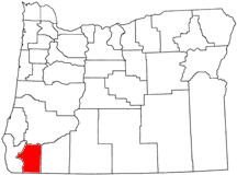 Oregon county map